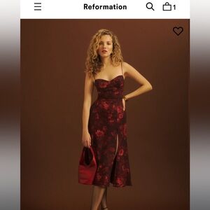 Reformation Red dress in size 8.